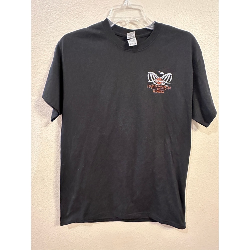 Harley Davidson T Shirt Medium Black Florida Tampa Brandon New Port Richey
